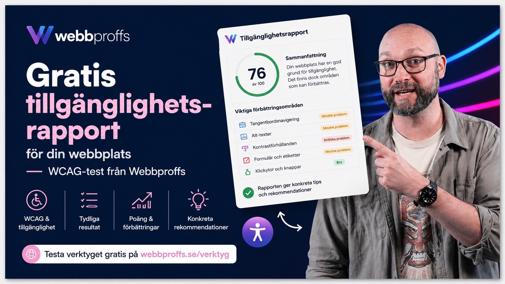Gratis tillgänglighetsrapport