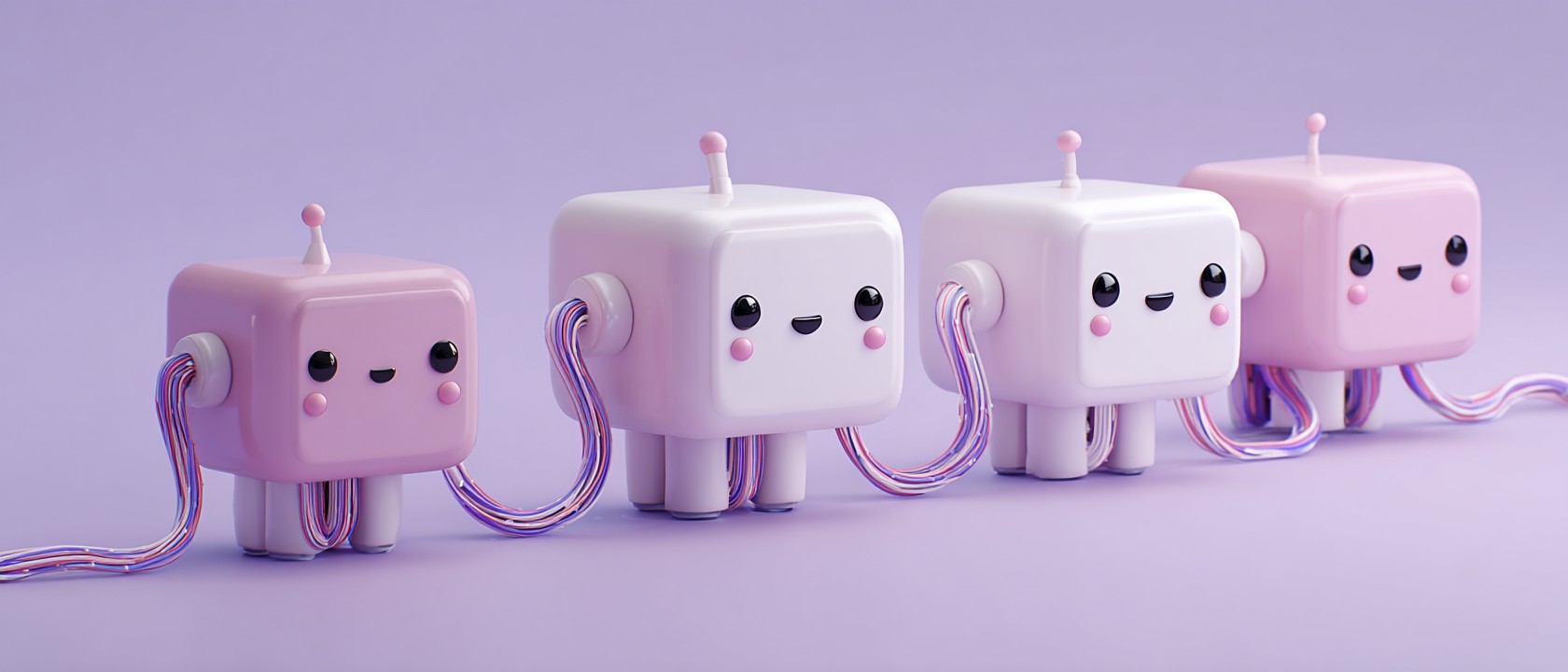 Ihopkopplade AI robotar