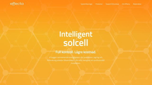 Ny sajt för Effecta - ny profil, smart struktur och stark prestanda - Joomla CMS