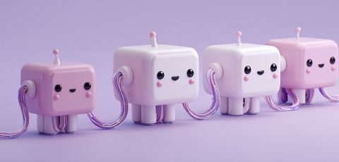 Ihopkopplade AI robotar