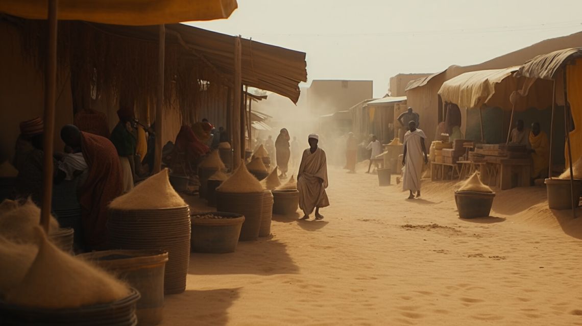 En afrikansk marknad